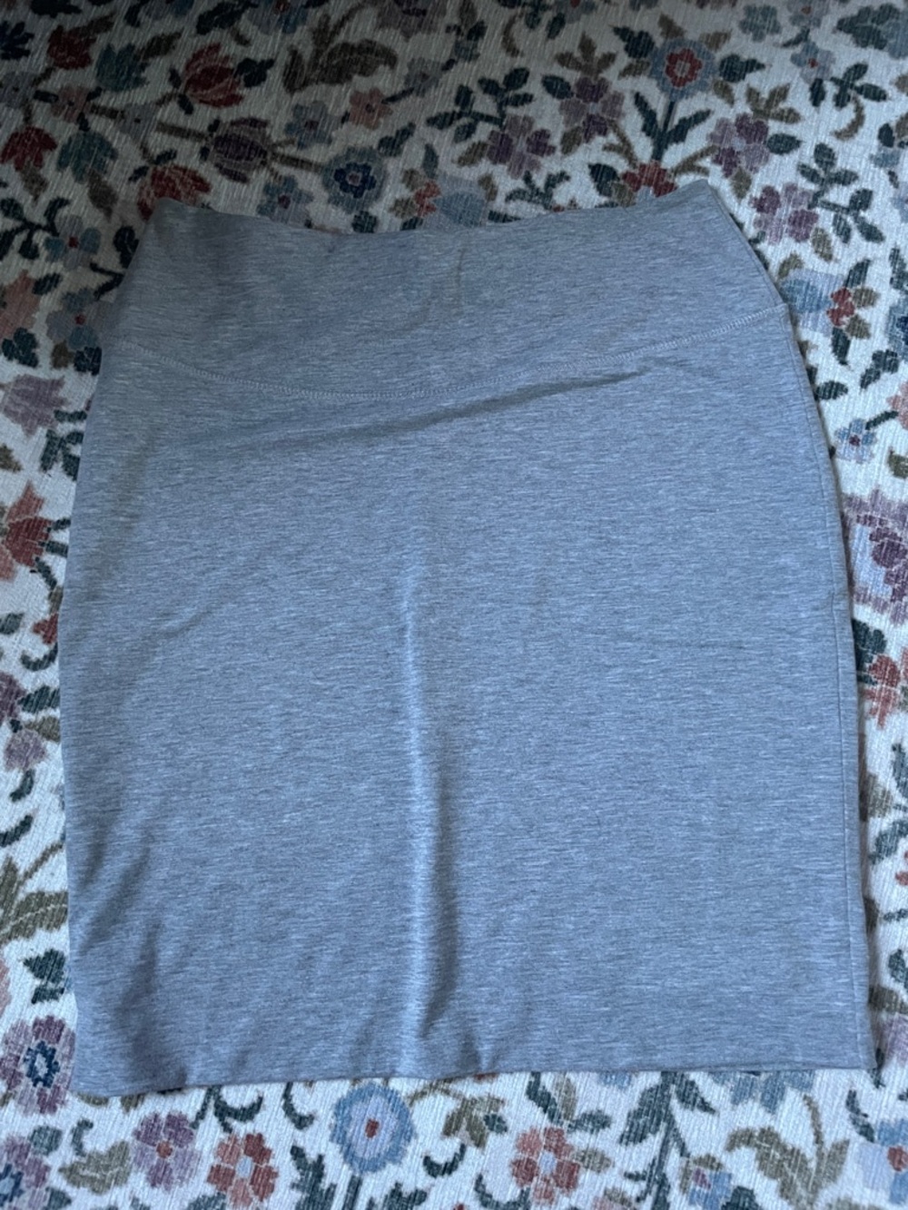 Classic Gray Stretch Pencil Skirt